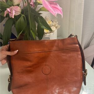 Rare Vintage Firenze Italian Leather Shoulder Bag